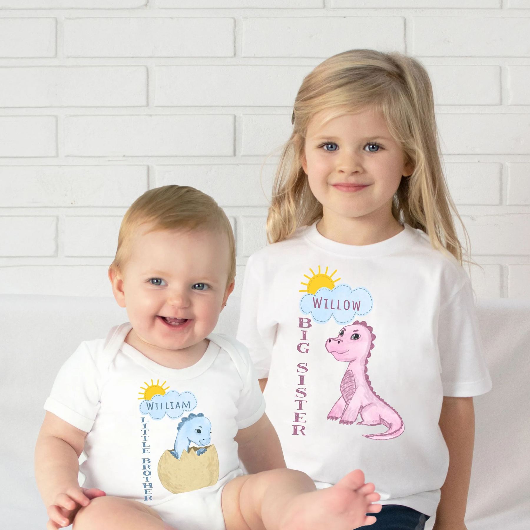 Little Sister Big Brother Siblings Family Matching Shirt