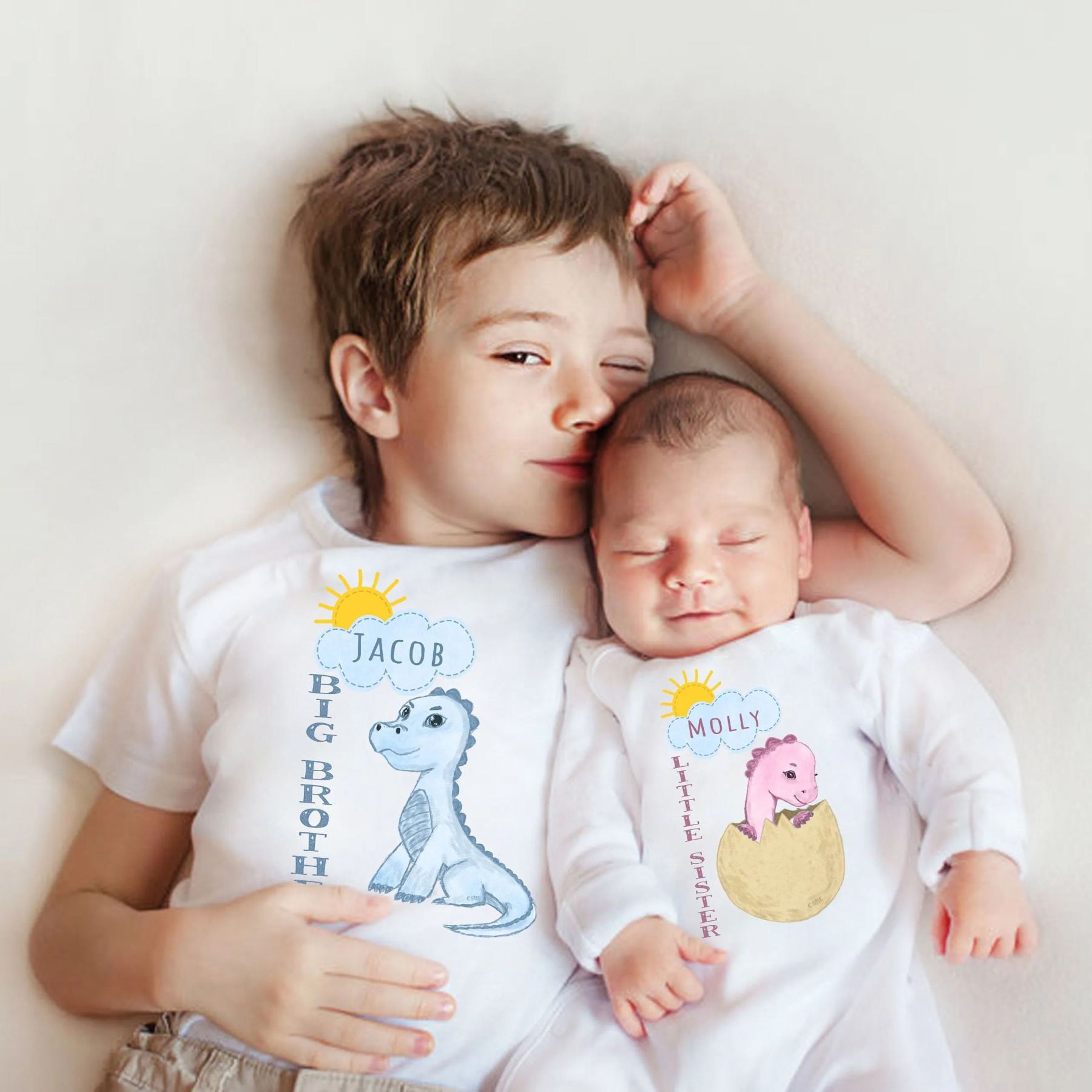 Little Sister Big Brother Siblings Family Matching Shirt