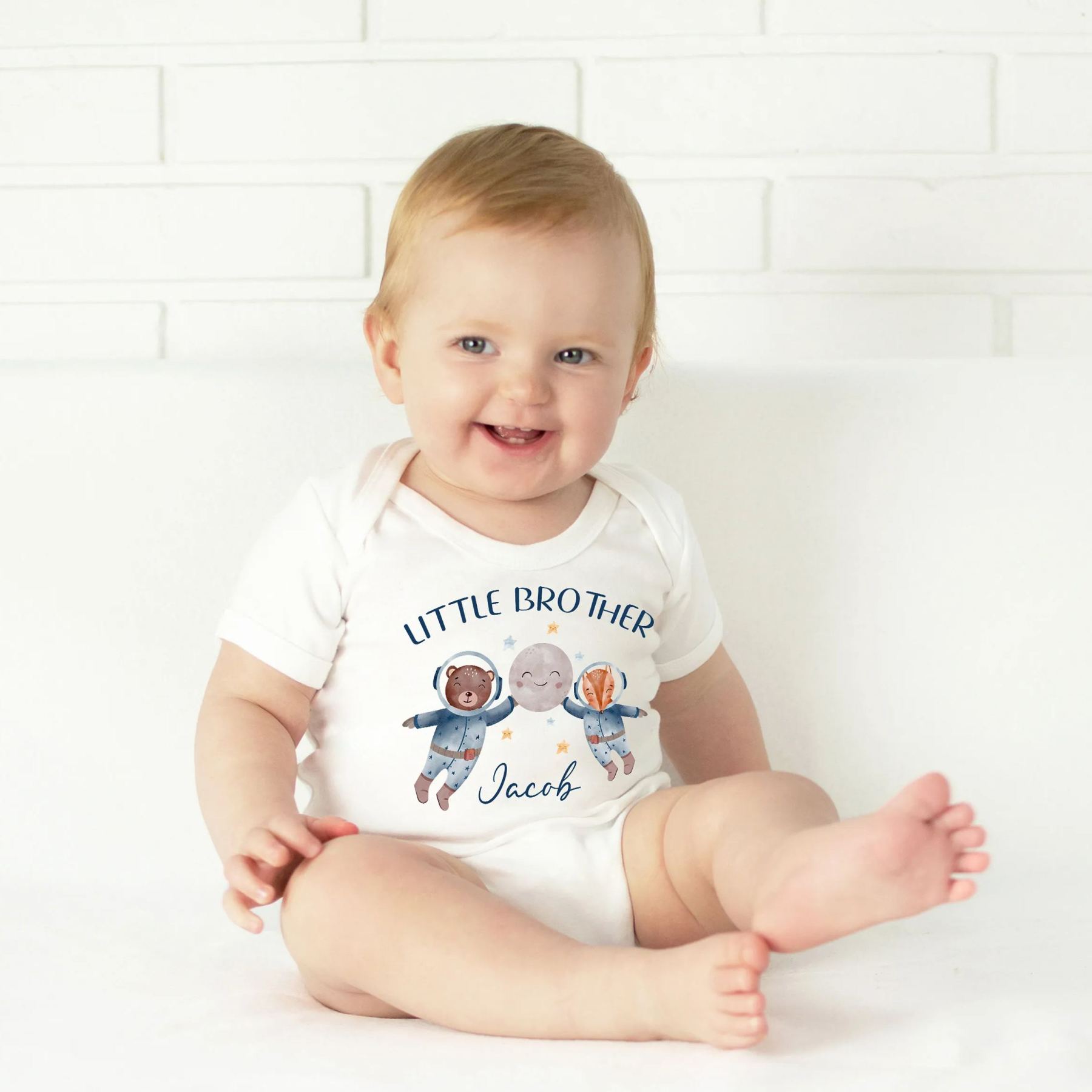 Big Little Brother Personalized Siblings Family Matching Shirt