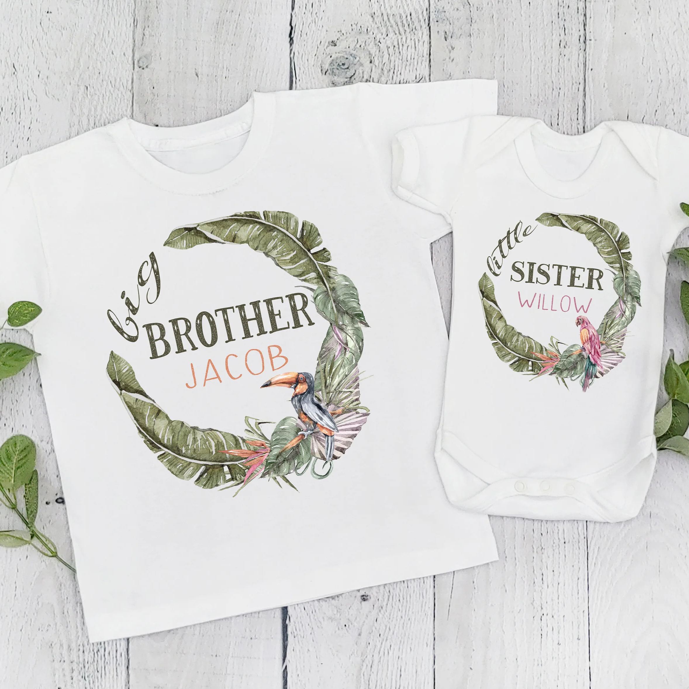[Copy]Rainbow Flowers Siblings Family Matching Shirt
