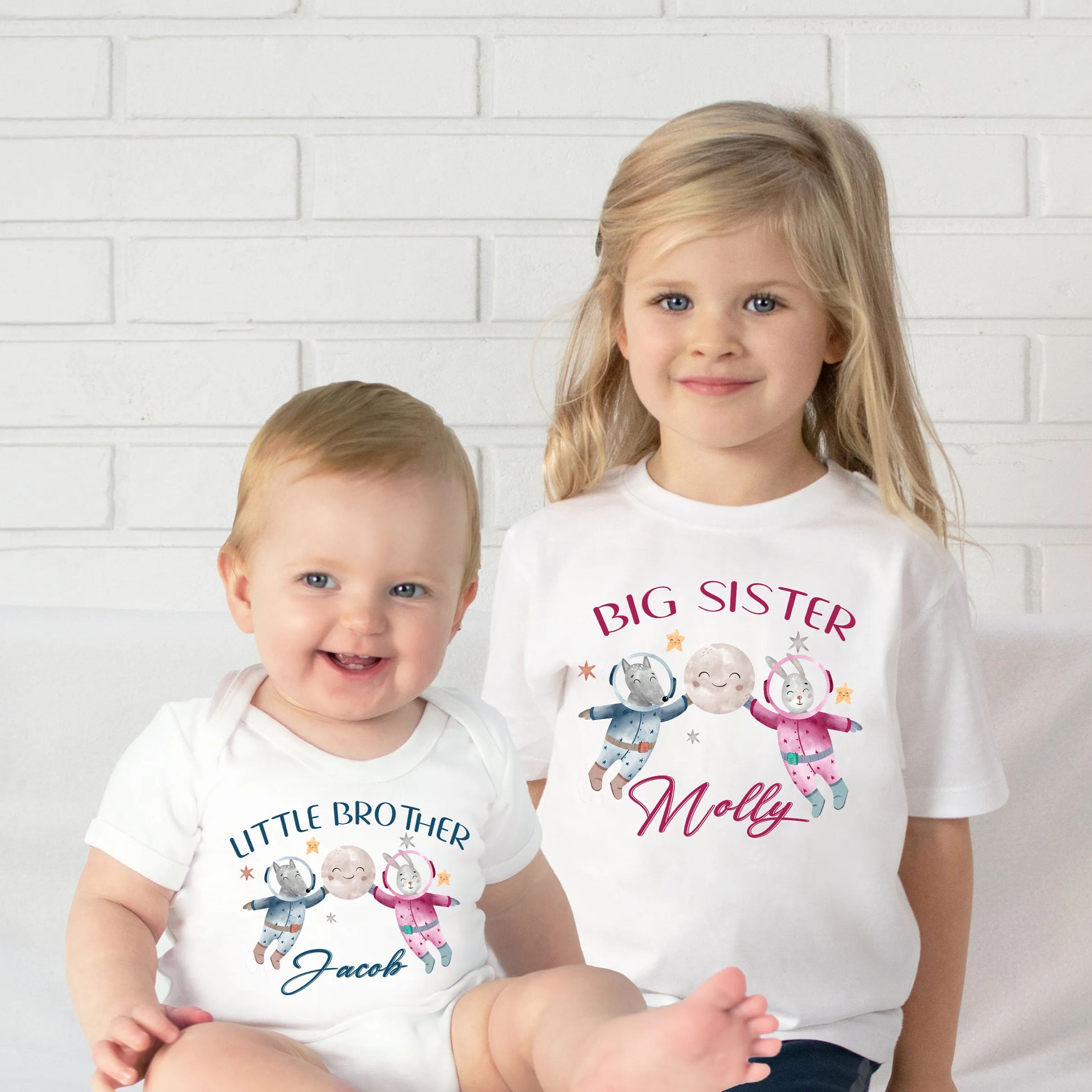 [Copy]Cute Rabbits Siblings Family Matching Shirt