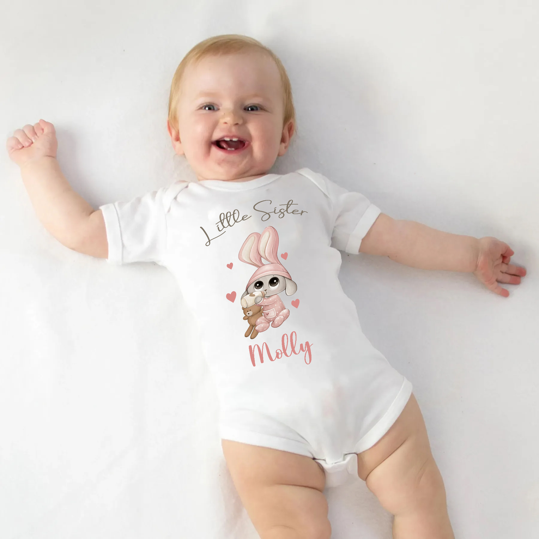 Cute Bunny Rabbits Siblings Family Matching Shirt