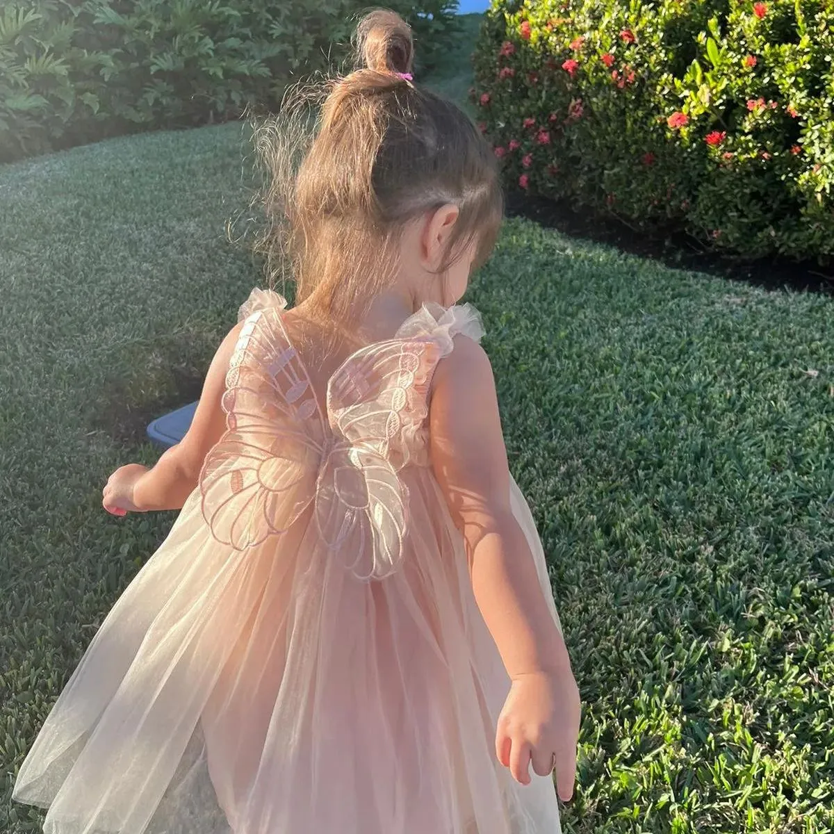 Butterfly Wings Girl Tulle Dress