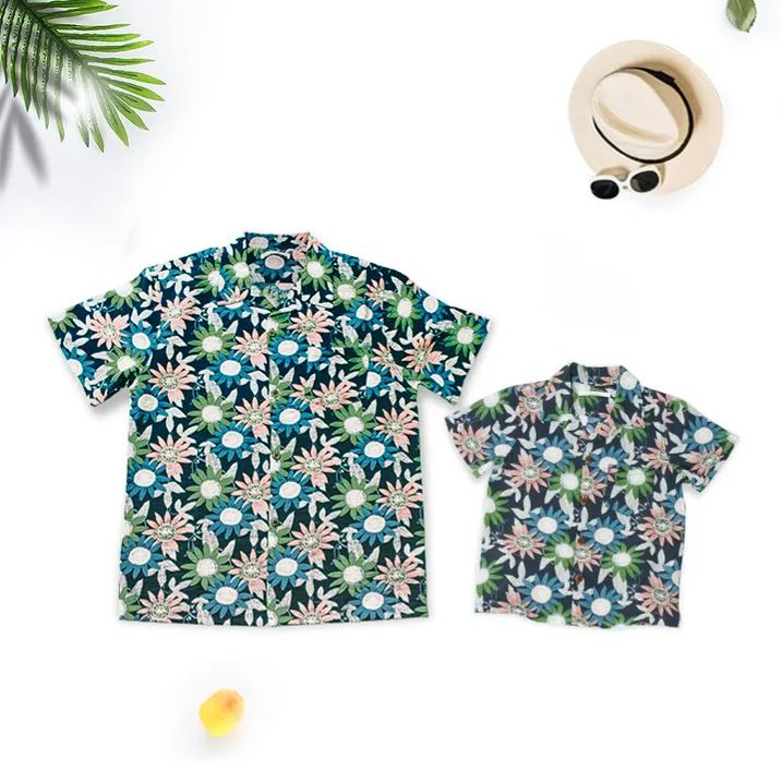 Flower Party Hawaii Dad&Son Matching Shirt SaleBeepumpkin™
