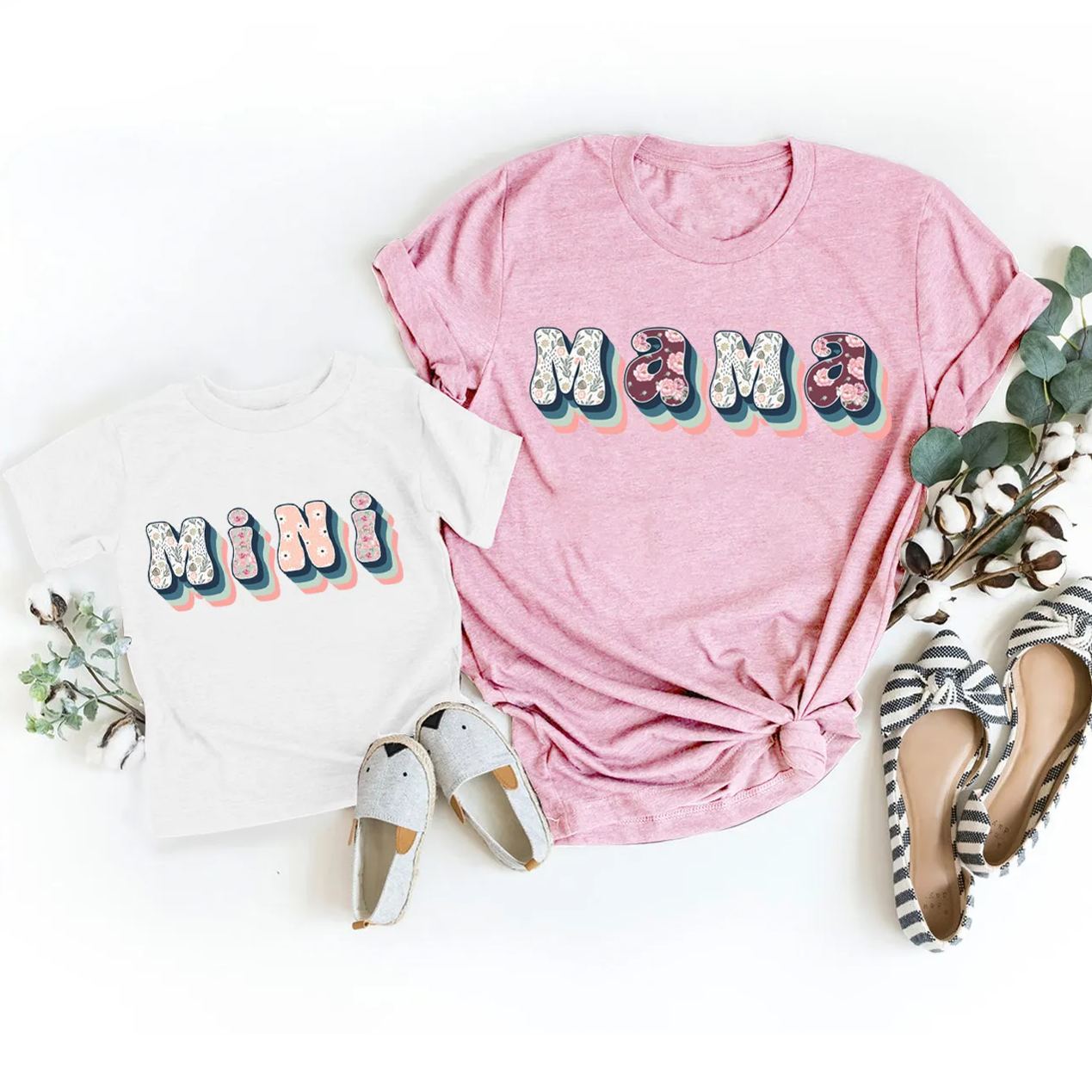 Florals MAMA & MINI Matching Tees For Mother's Day