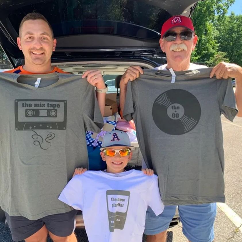 Musical Theme Matching Father's Day Shirts