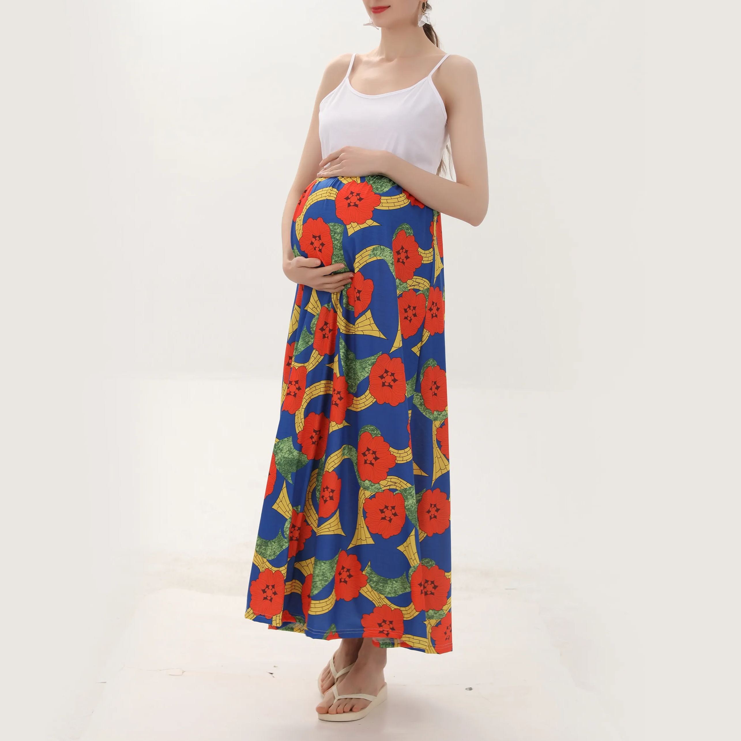 Tiered Print Slip Maternity Dresses SaleBeepumpkin™