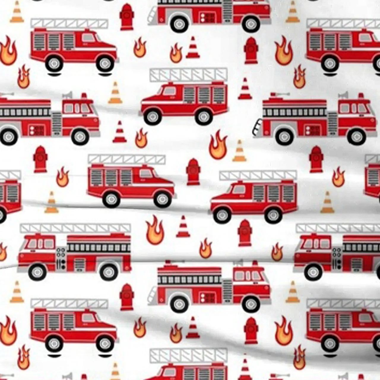 Fire Truck Two-Piece Pajama Set For Kids