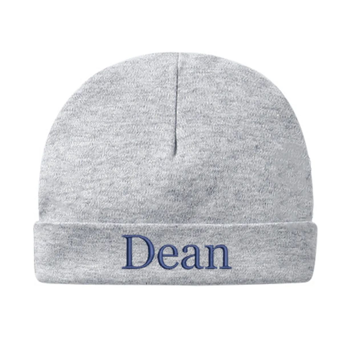 Personalized Baby Grey Hat