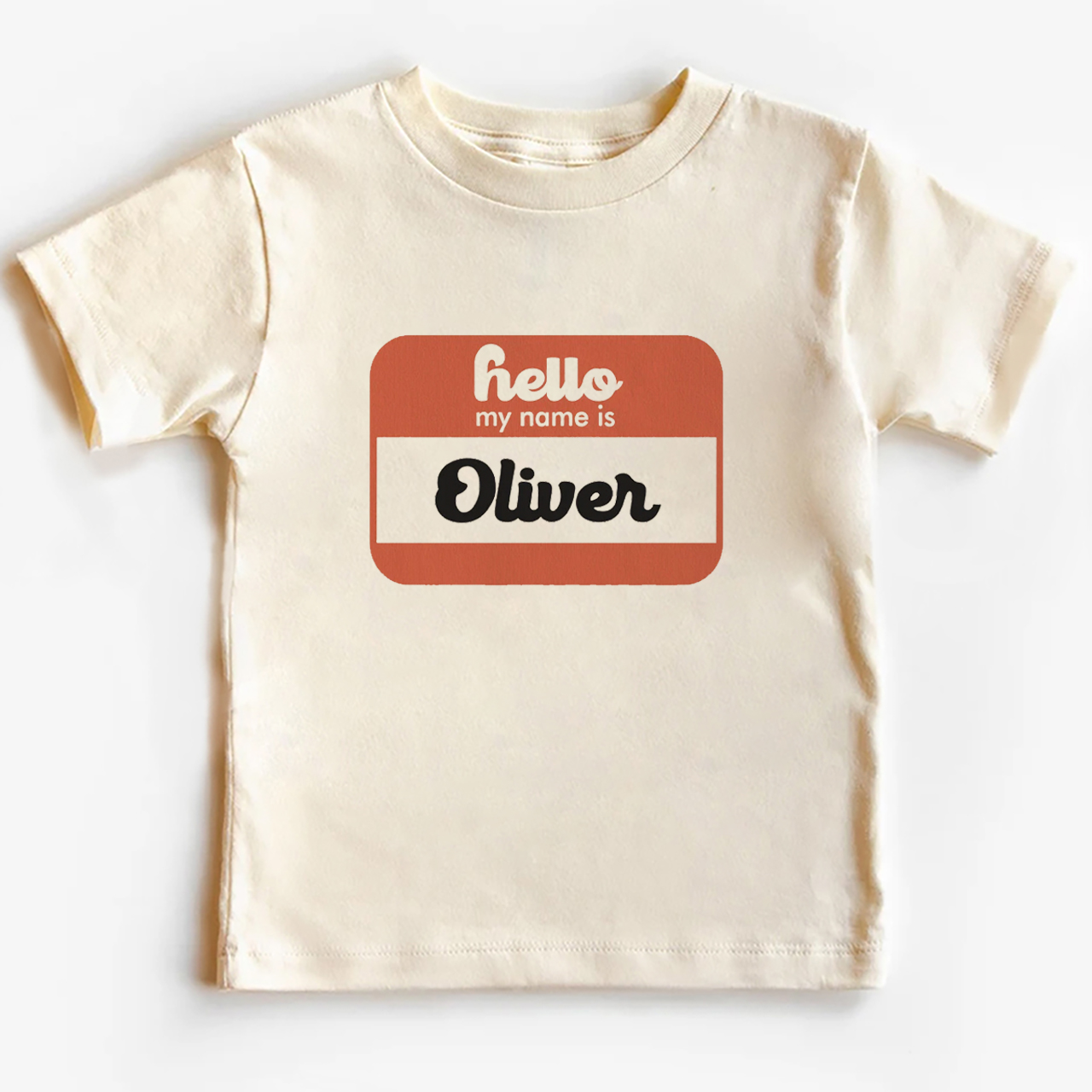 Hello My Name Is Personalized Toddler Shirts