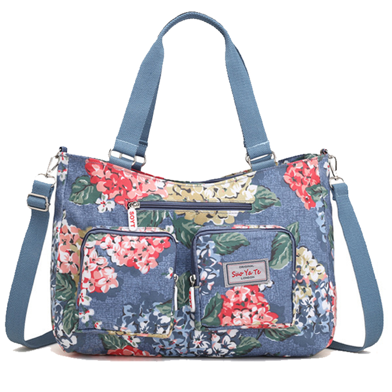 Blue Bouquet Shoulder Bag For Mom