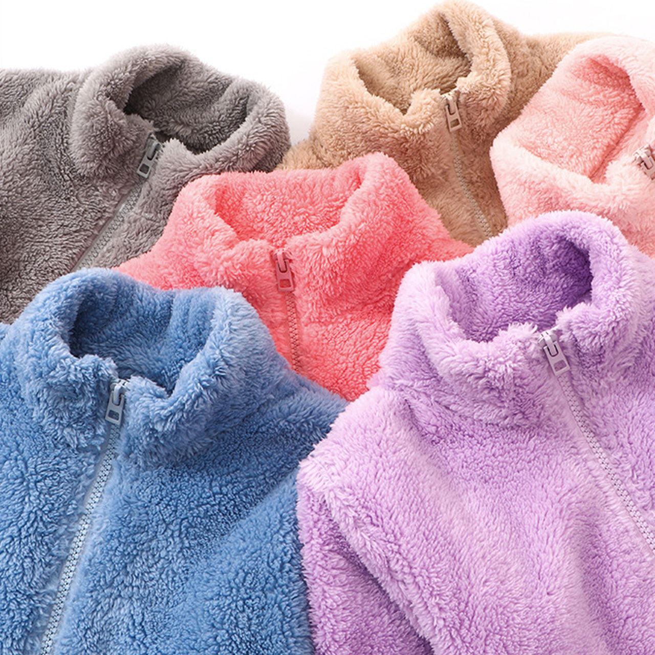 Autumn Winter Plush Kid Warm Jacket