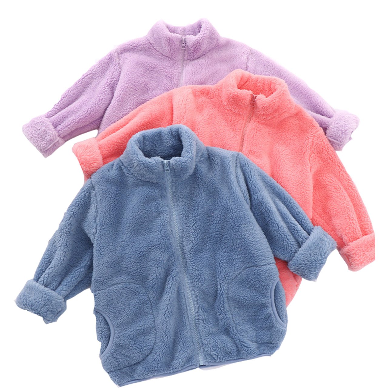 Autumn Winter Plush Kid Warm Jacket