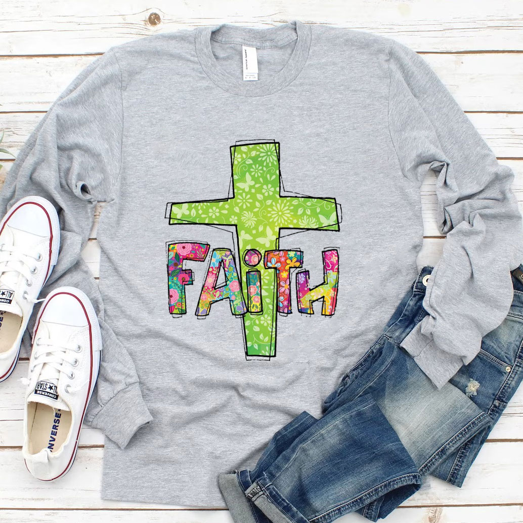 Christian Clipart  Long Sleeve T-Shirt