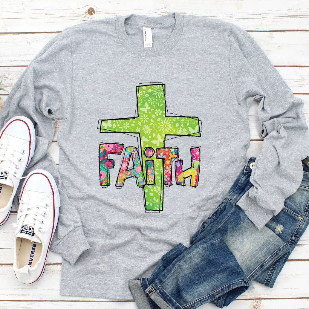 Christian Clipart  Long Sleeve T-Shirt