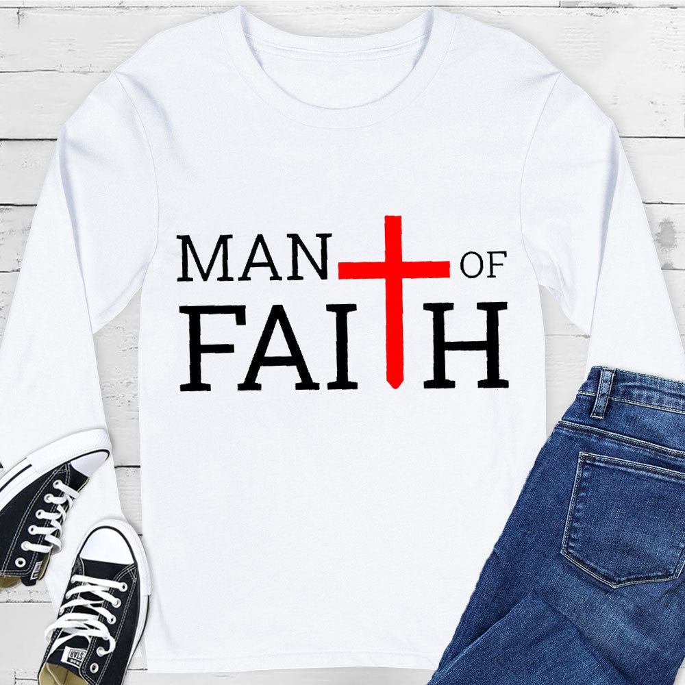 Man Of Faith Long Sleeve Tee
