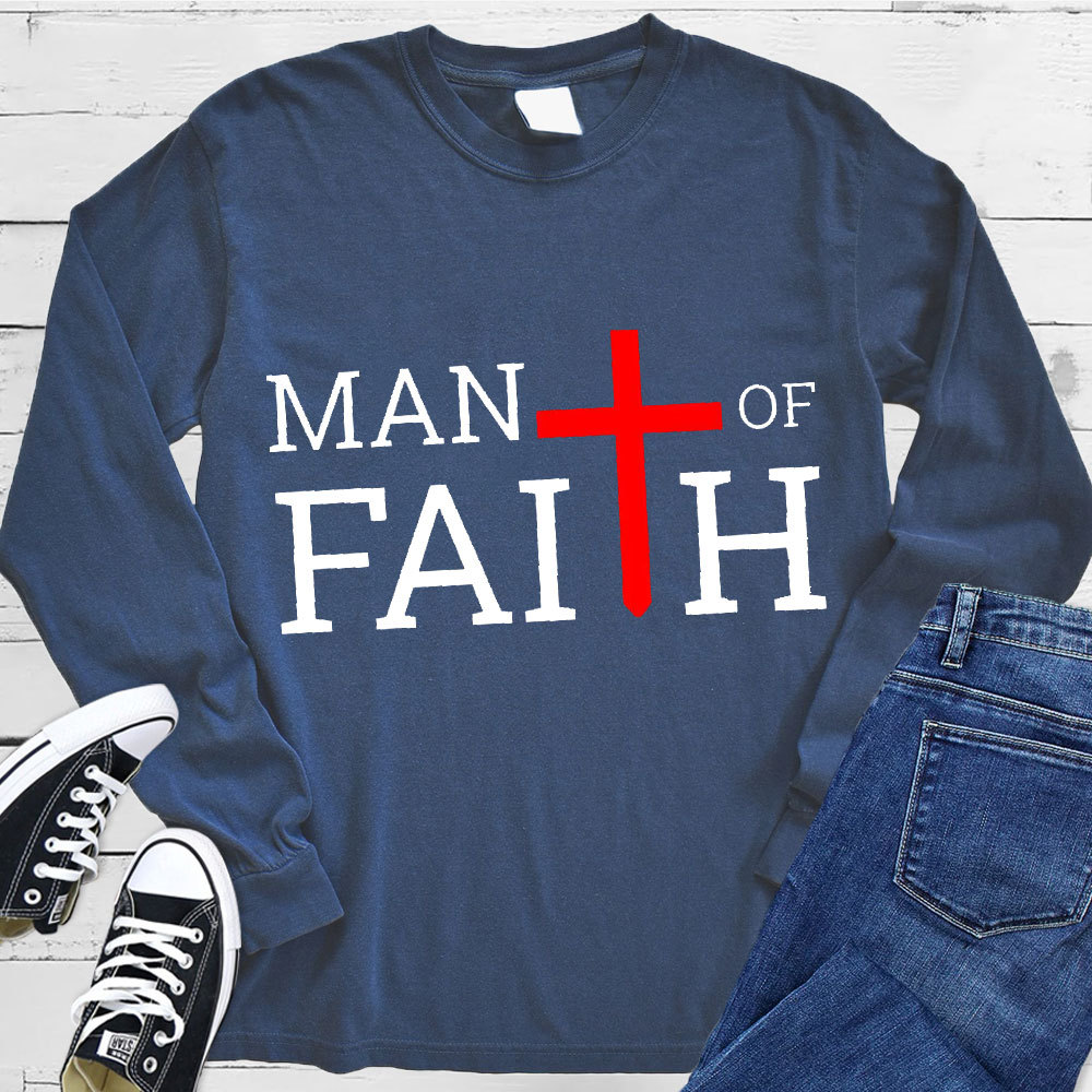 Man Of Faith Long Sleeve Tee