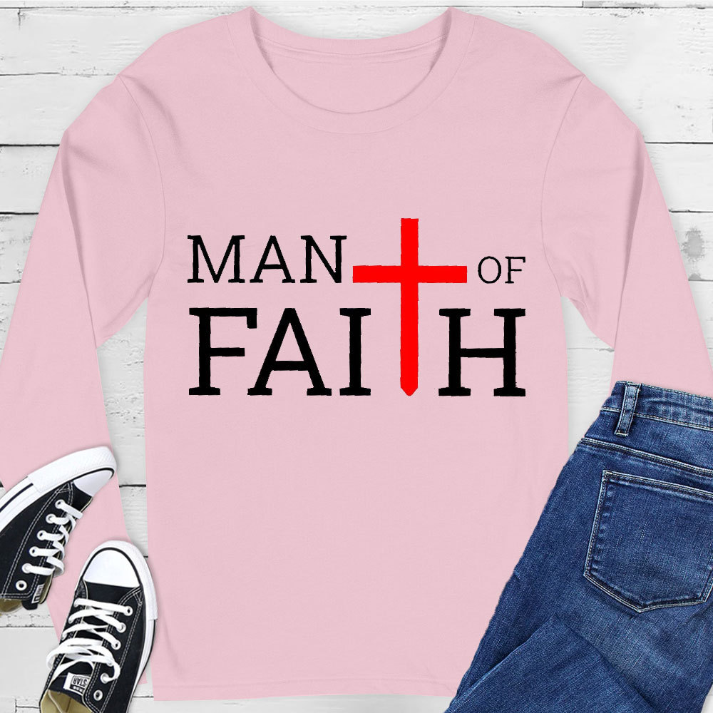 Man Of Faith Long Sleeve Tee