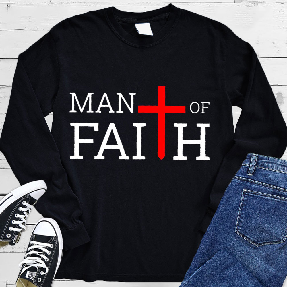 Man Of Faith Long Sleeve Tee