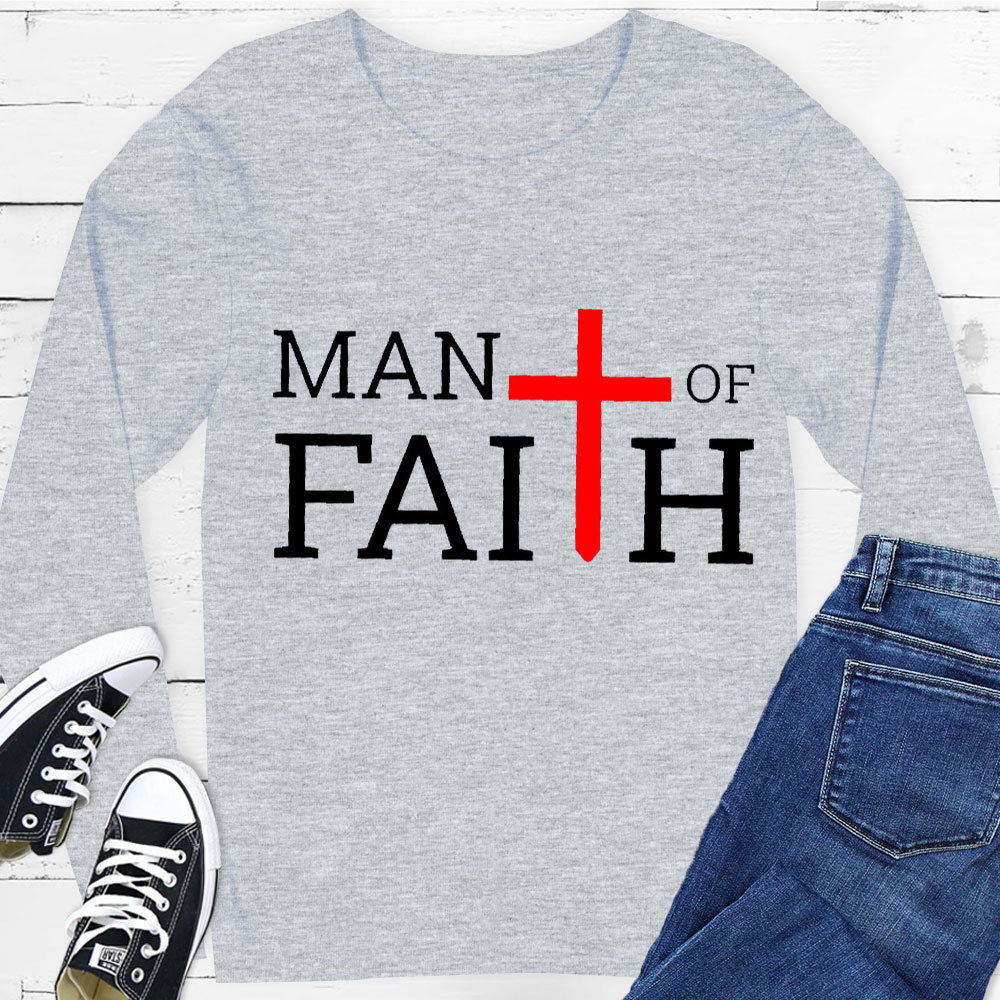 Man Of Faith Long Sleeve Tee