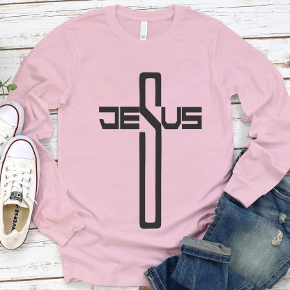 Jesus Cross Long Sleeve Tee