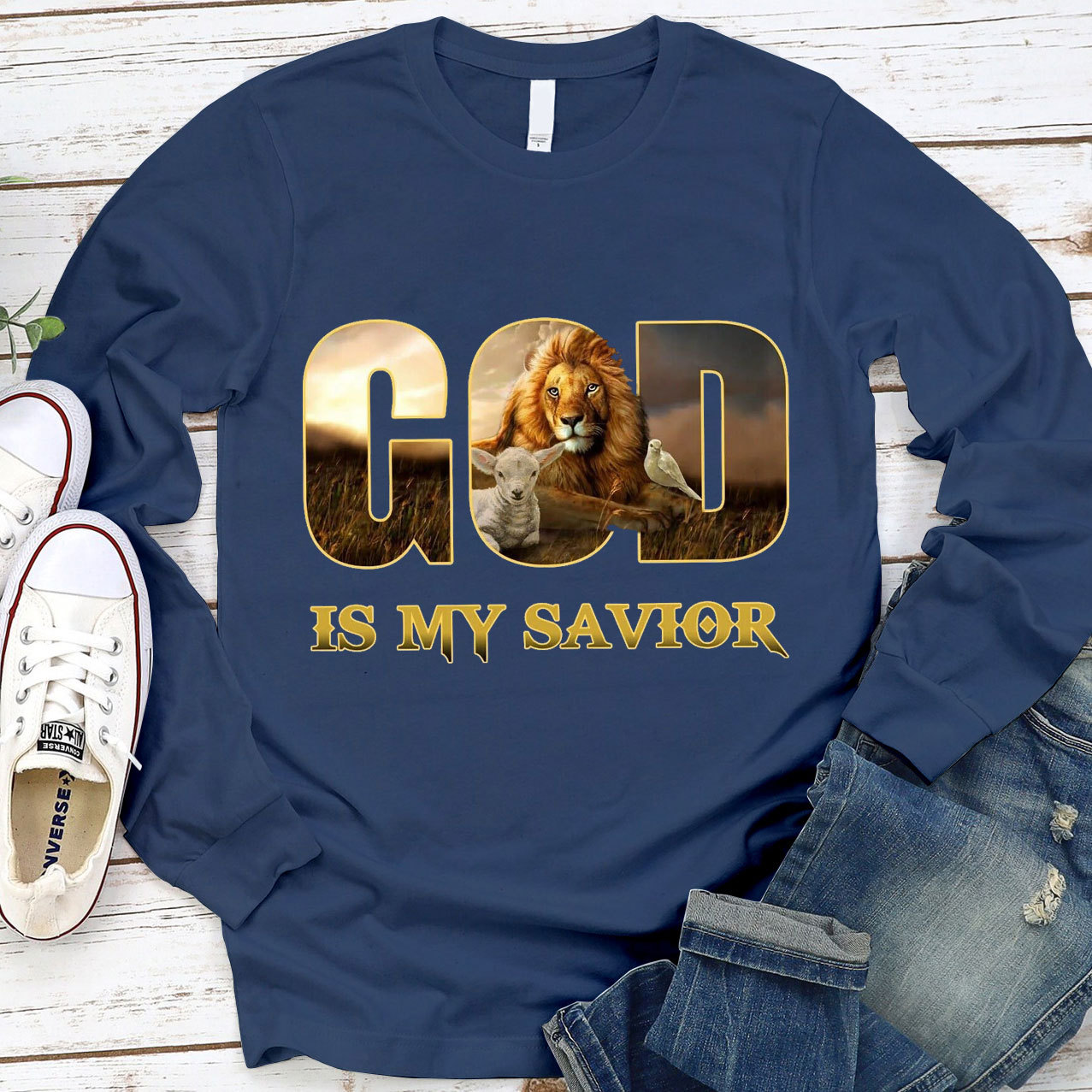 Jesus Is My Savior Long Sleeve Tee