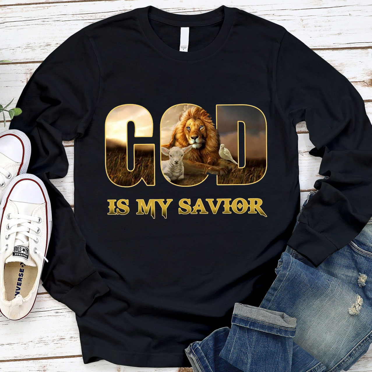 Jesus Is My Savior Long Sleeve Tee
