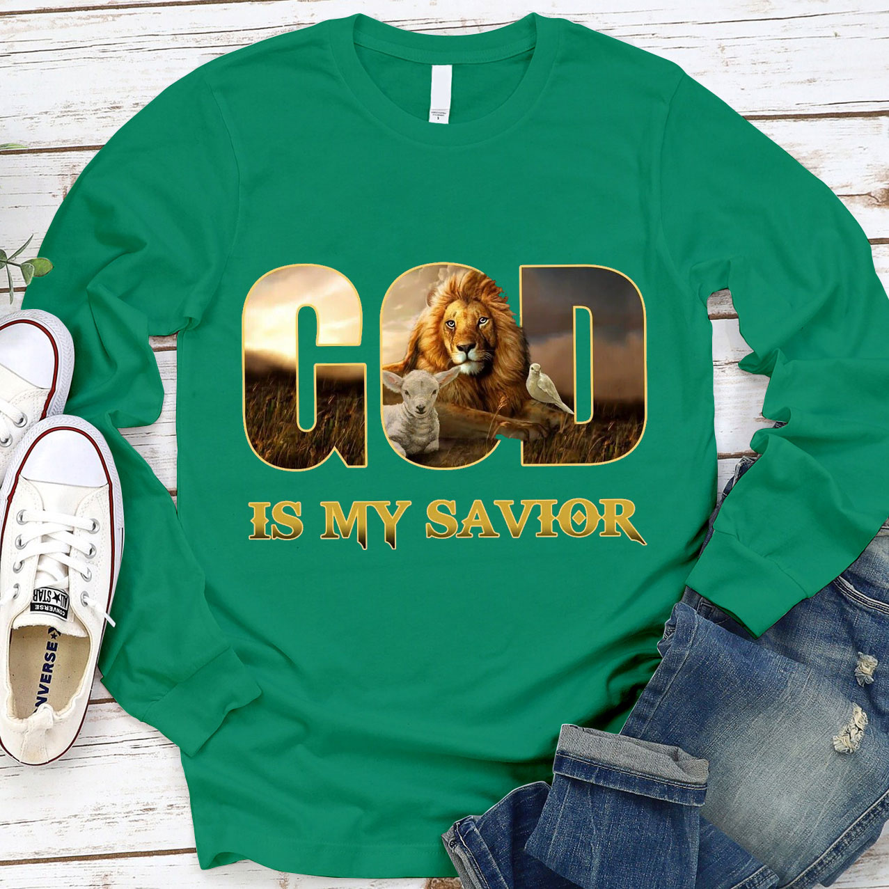 Jesus Is My Savior Long Sleeve Tee