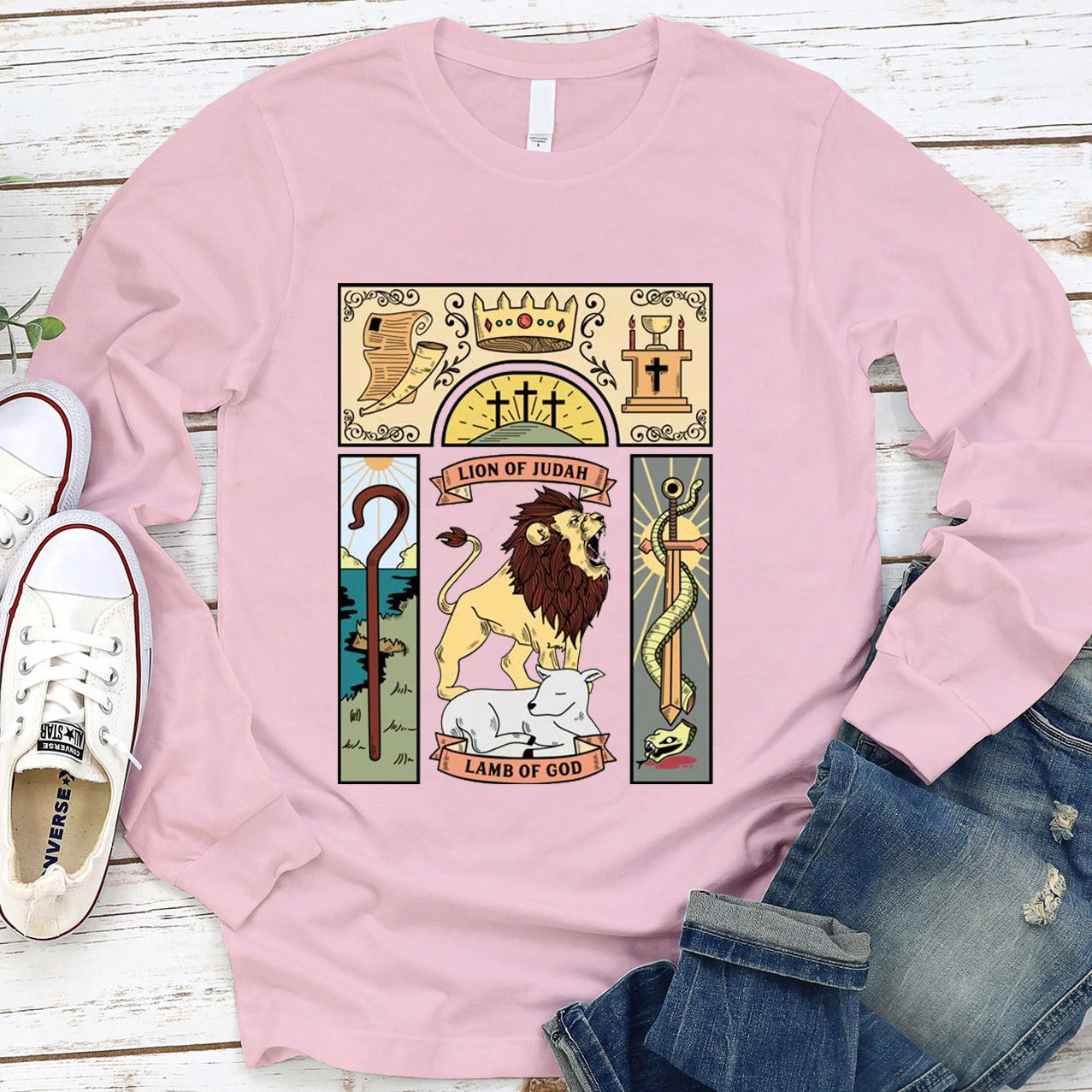 Lion and The Lamb  Long Sleeve Tee