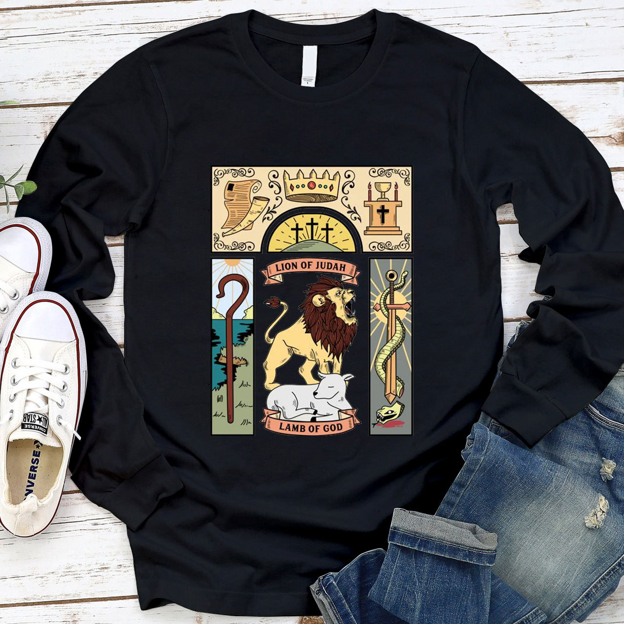 Lion and The Lamb  Long Sleeve Tee
