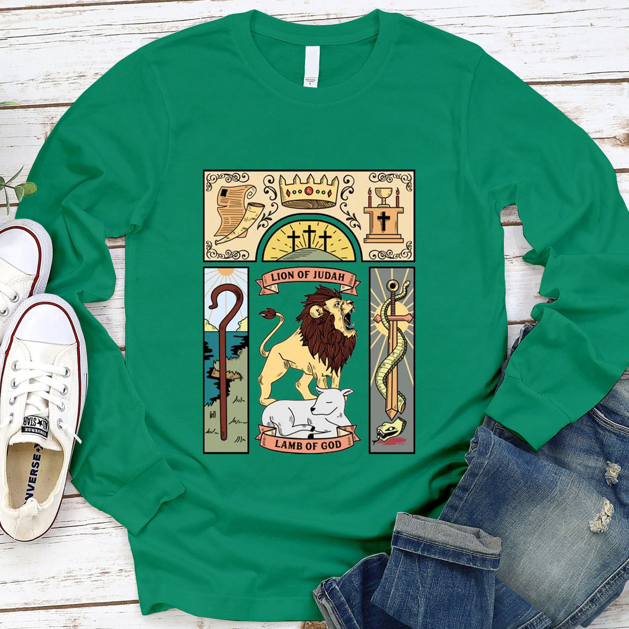 Lion and The Lamb  Long Sleeve Tee