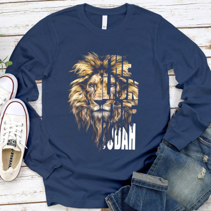 The Lion of Judah Mens Long Sleeve Tee