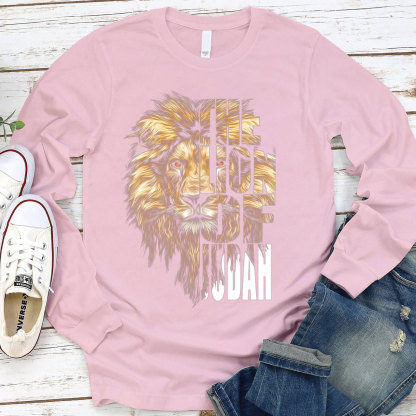 The Lion of Judah Mens Long Sleeve Tee