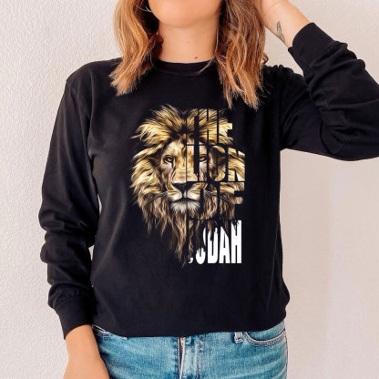 The Lion of Judah Mens Long Sleeve Tee