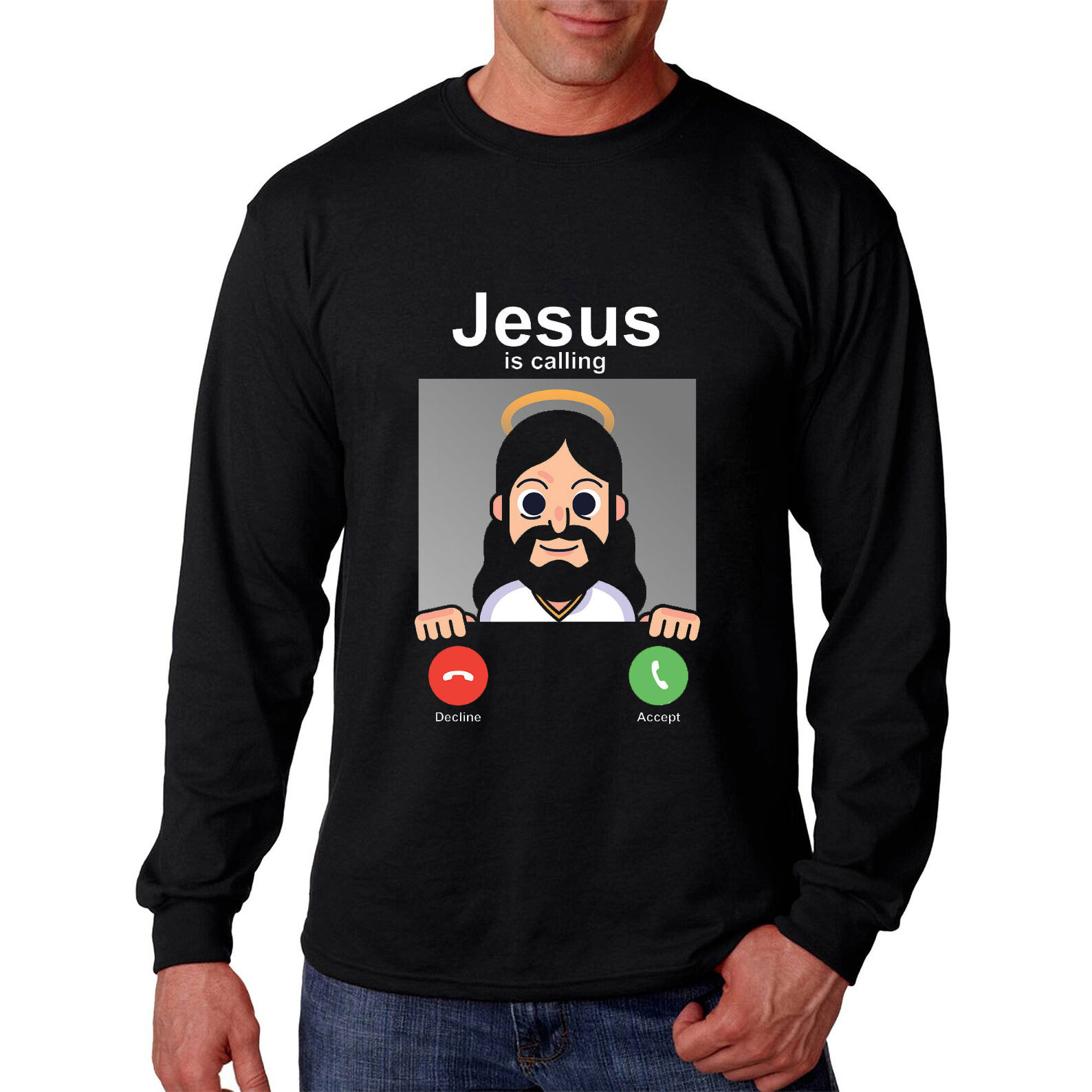 Jesus Is Calling Long Sleeve Tee