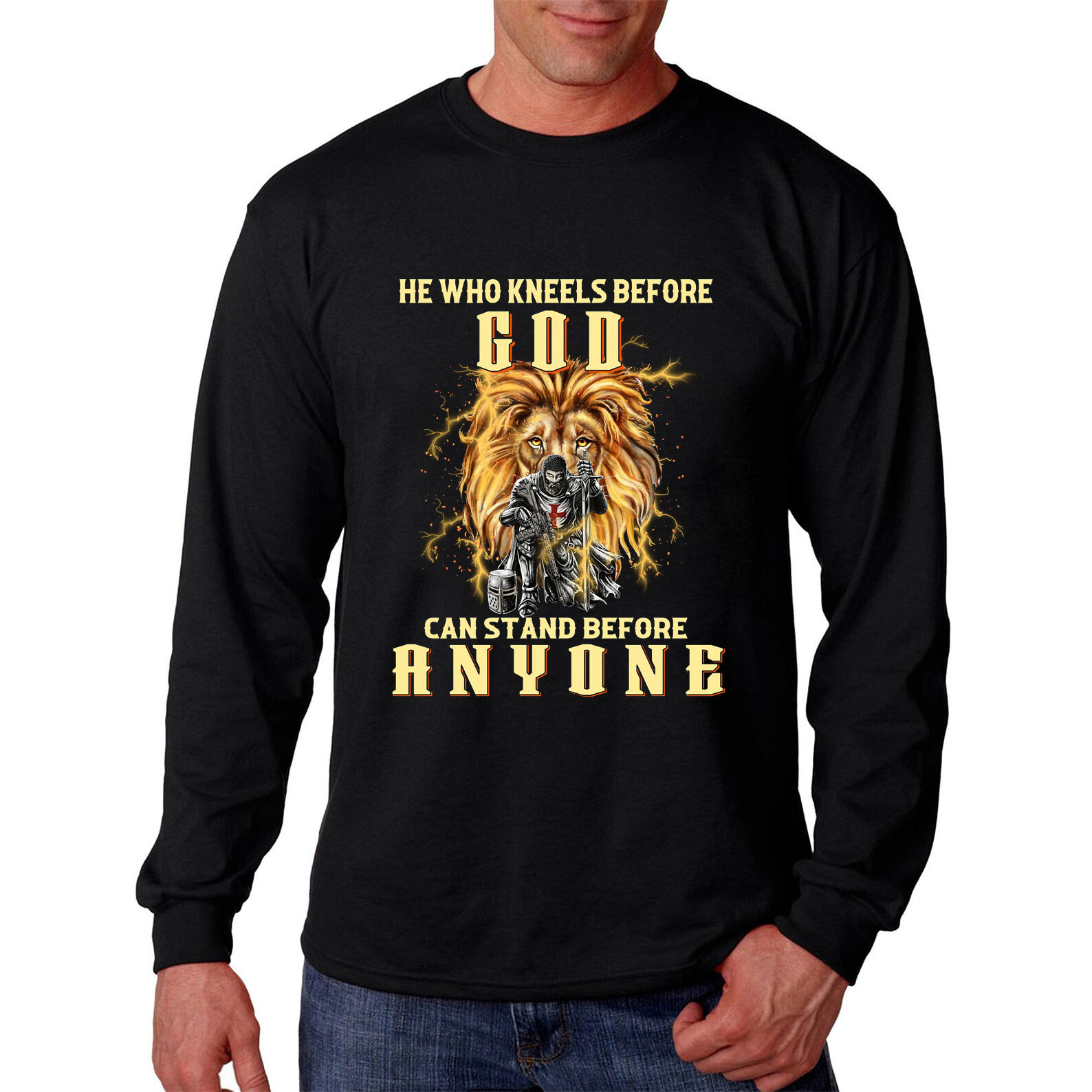 He Who Kneels before God Long Sleeve Tee