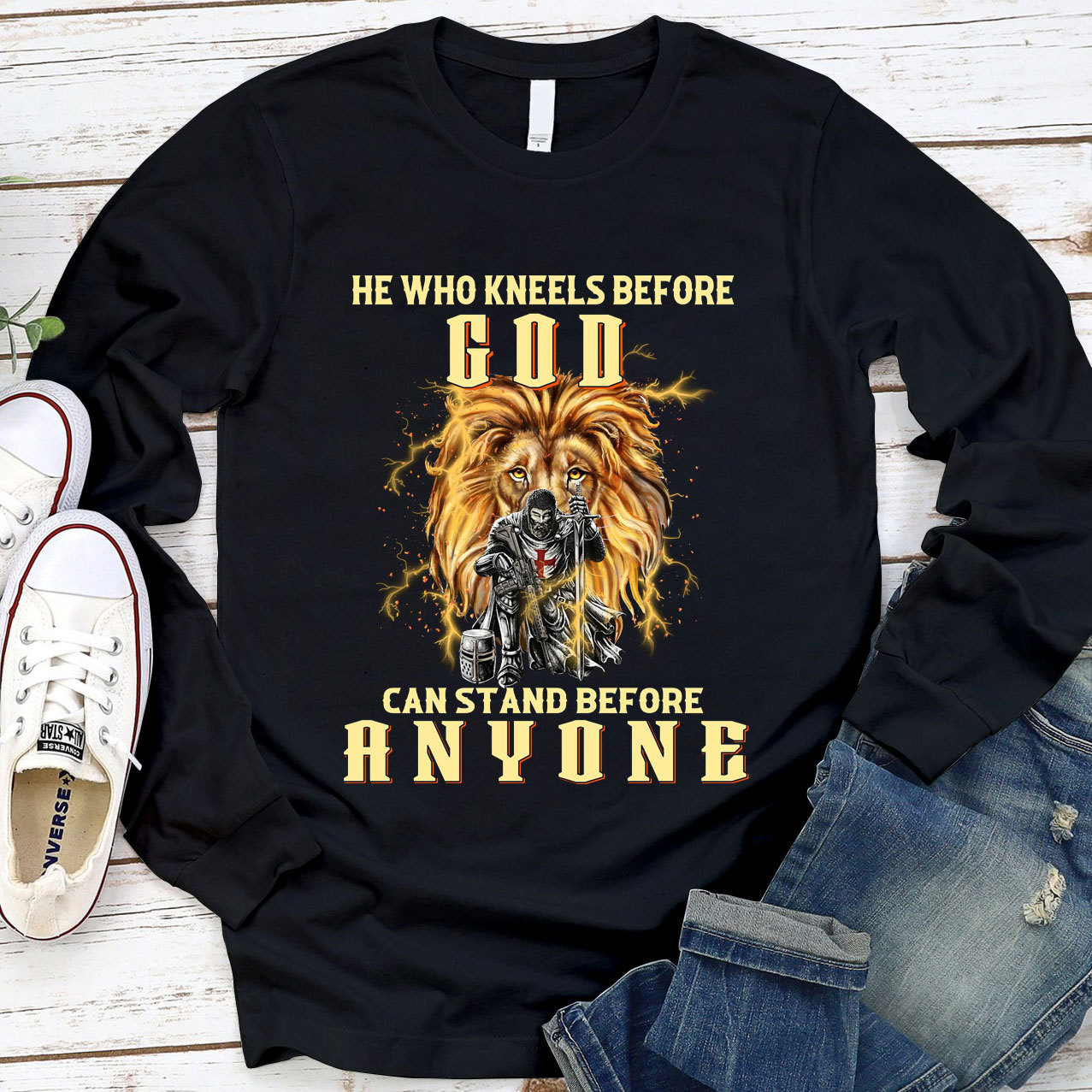 He Who Kneels before God Long Sleeve Tee