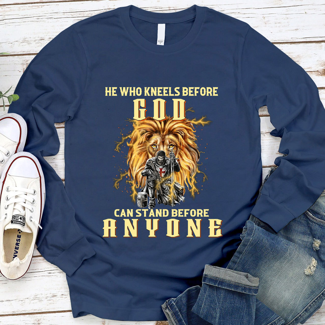 He Who Kneels before God Long Sleeve Tee
