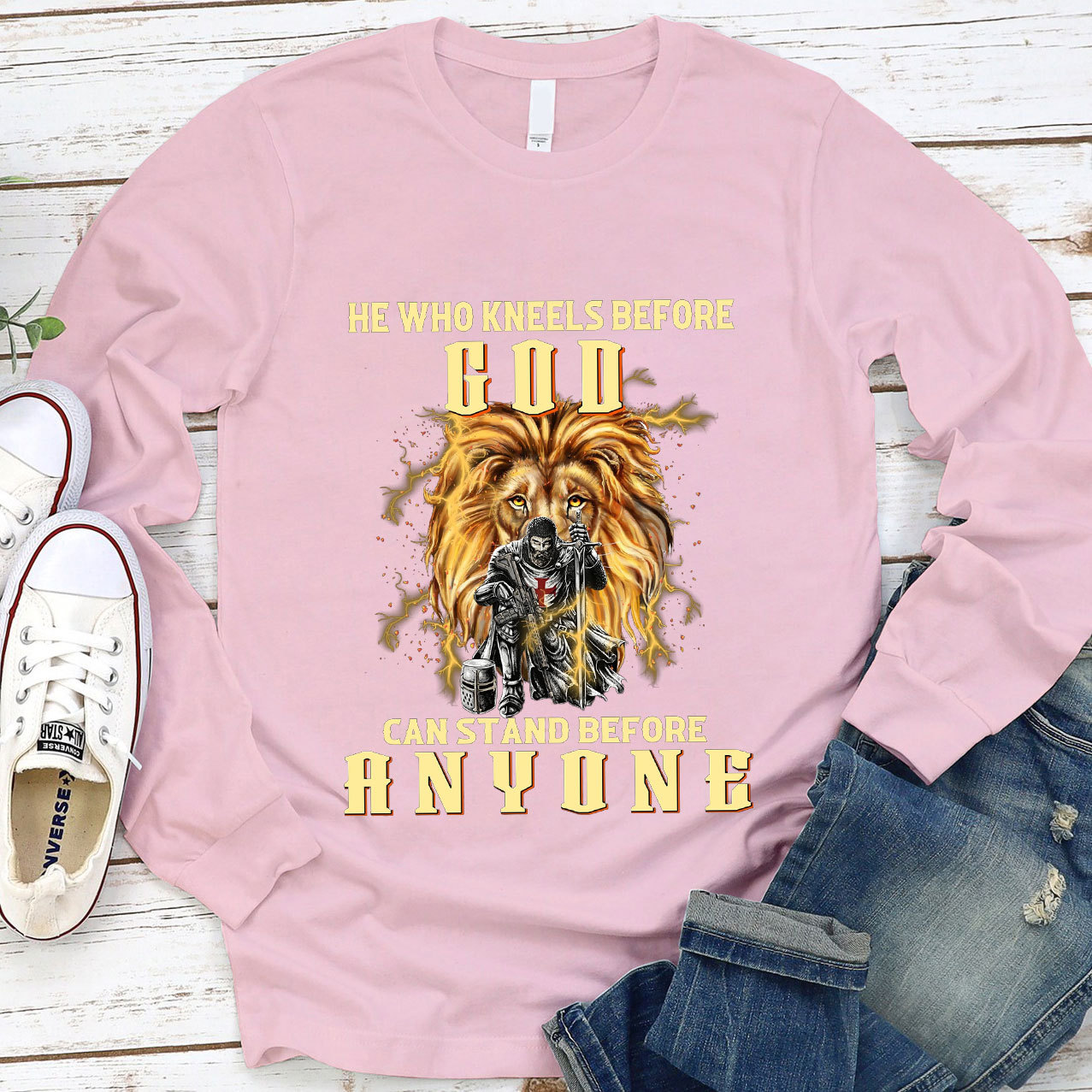 He Who Kneels before God Long Sleeve Tee