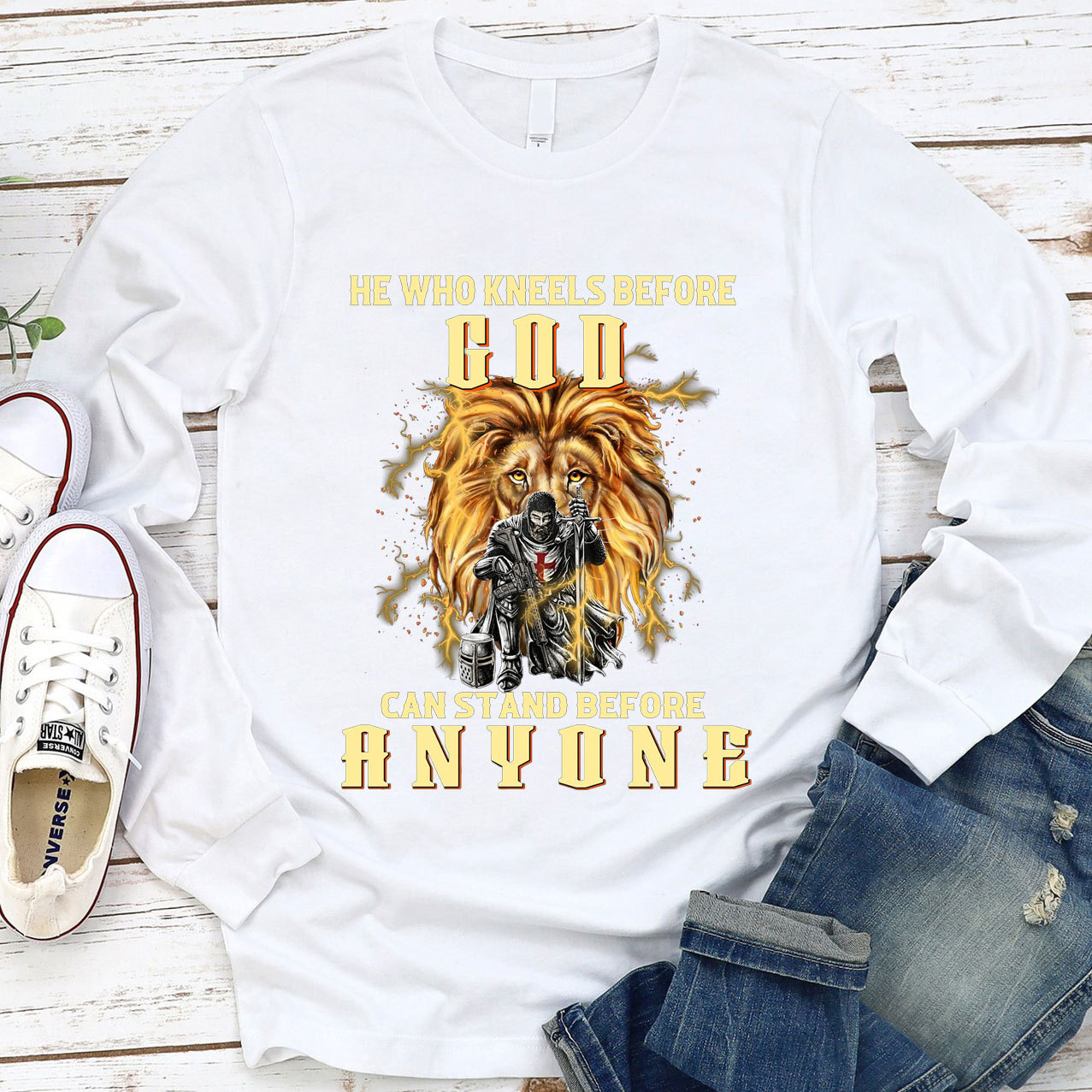 He Who Kneels before God Long Sleeve Tee