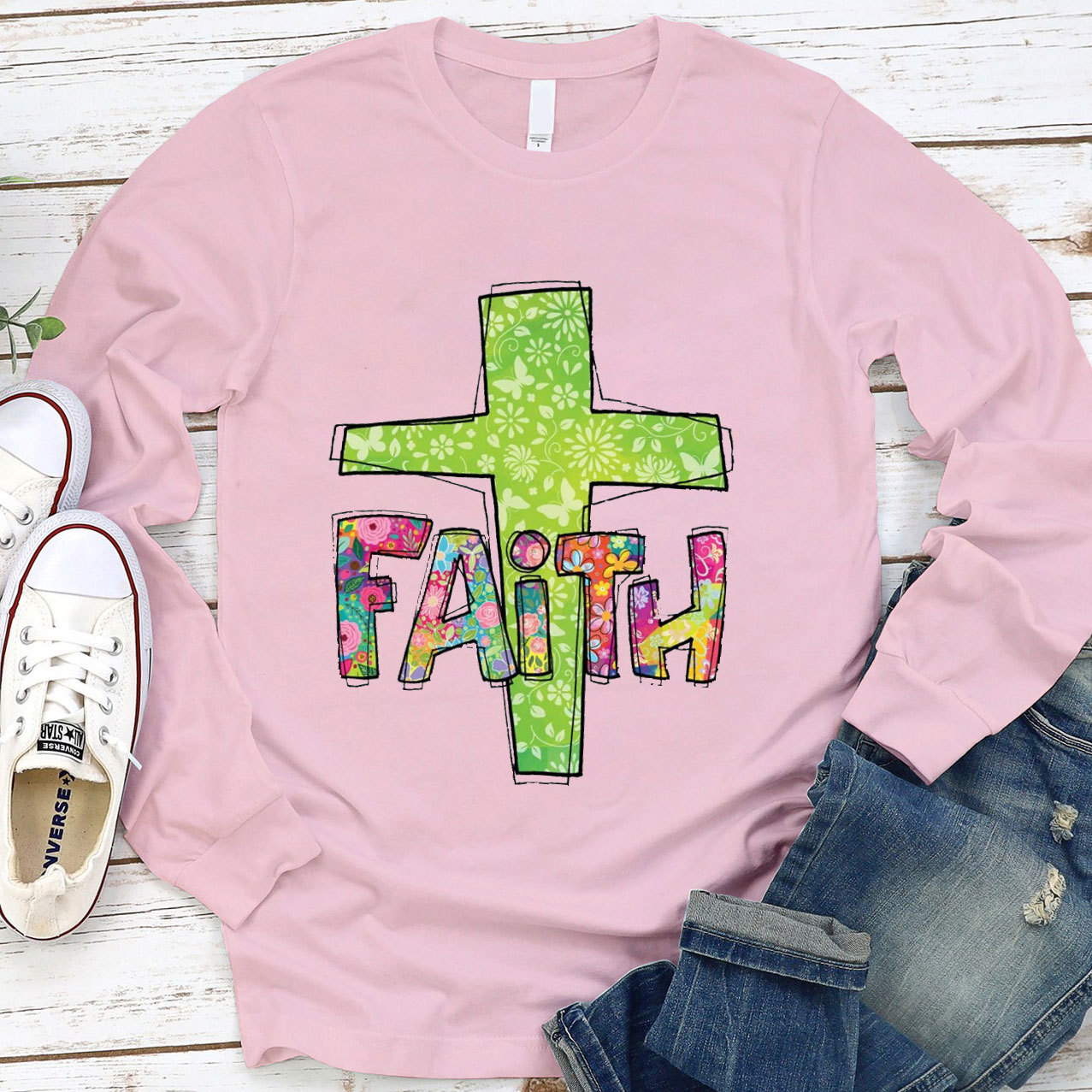 Christian Clipart  Long Sleeve T-Shirt