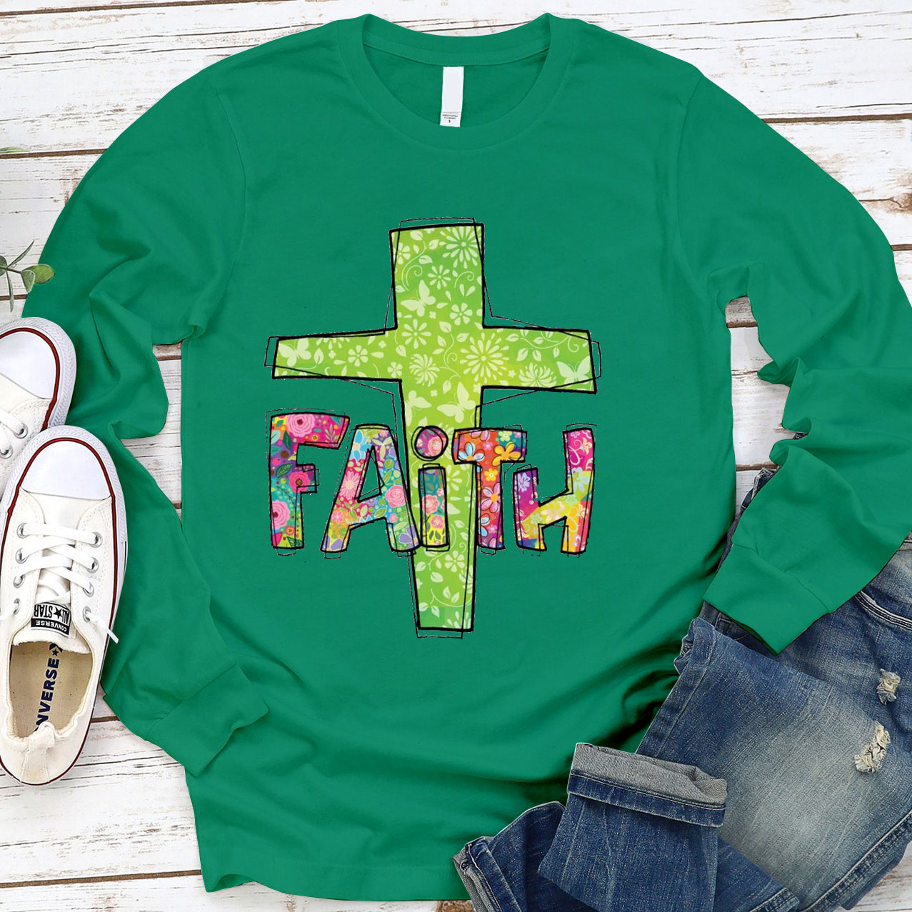 Christian Clipart  Long Sleeve T-Shirt
