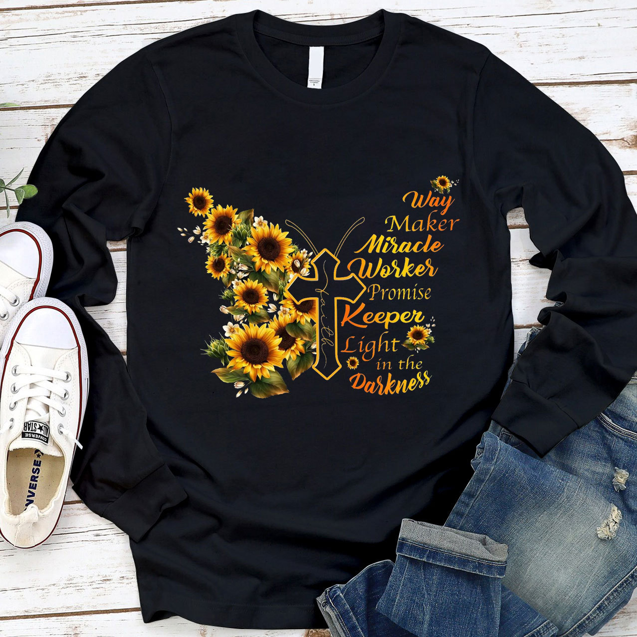 Way Maker Miracle Worker Promise Long Sleeve Tee