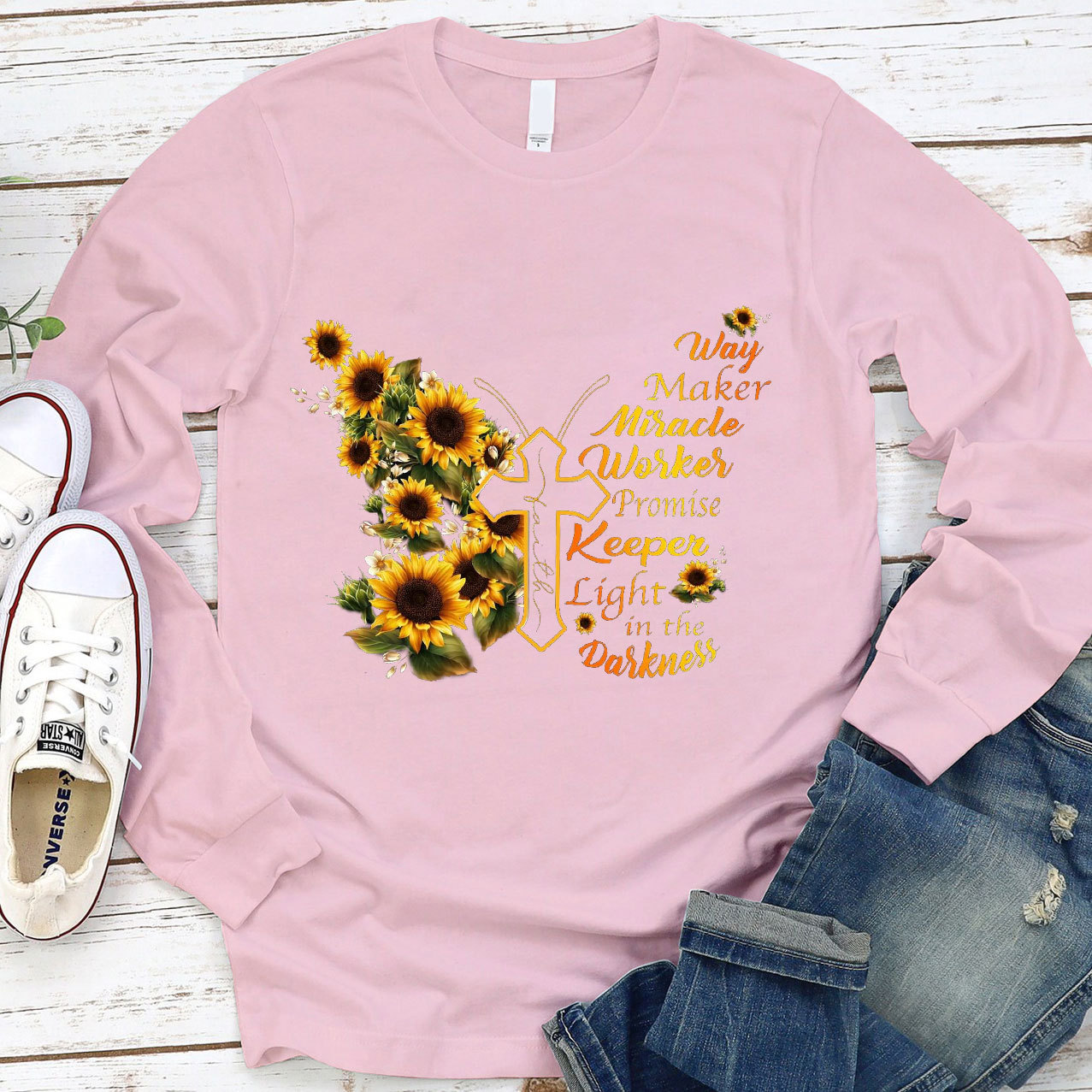 Way Maker Miracle Worker Promise Long Sleeve Tee