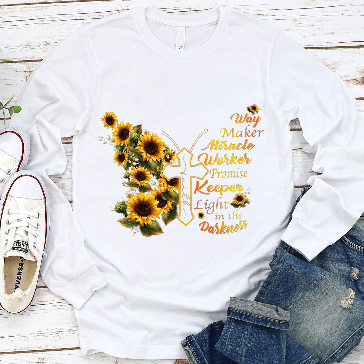 Way Maker Miracle Worker Promise Long Sleeve Tee