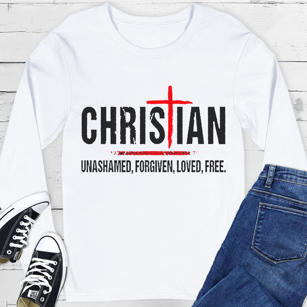 Christian Jesus Cross  Long Sleeve Tee