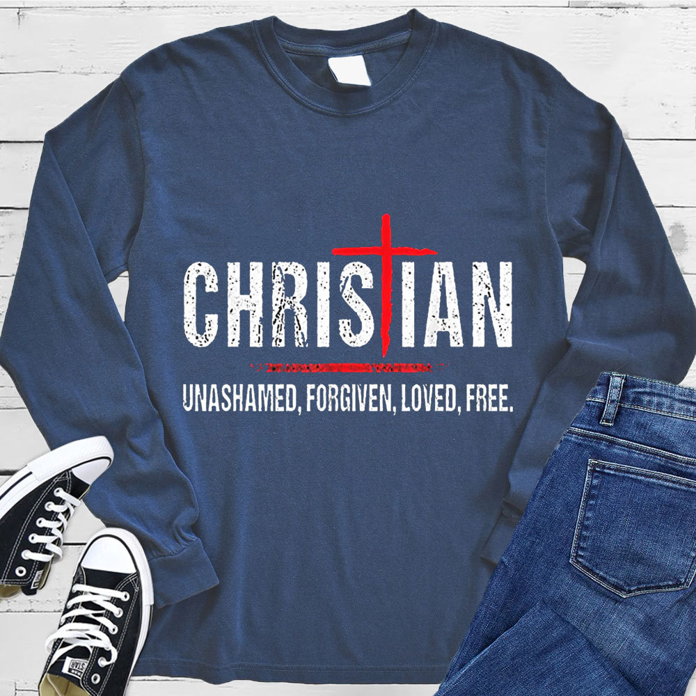 Christian Jesus Cross  Long Sleeve Tee