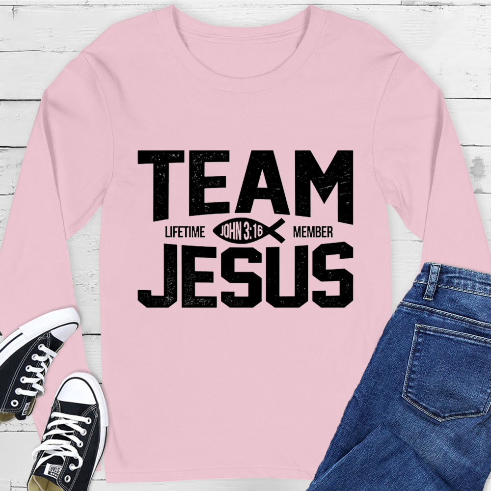 Team Jesus Lifetime Member Long Sleeve Tee