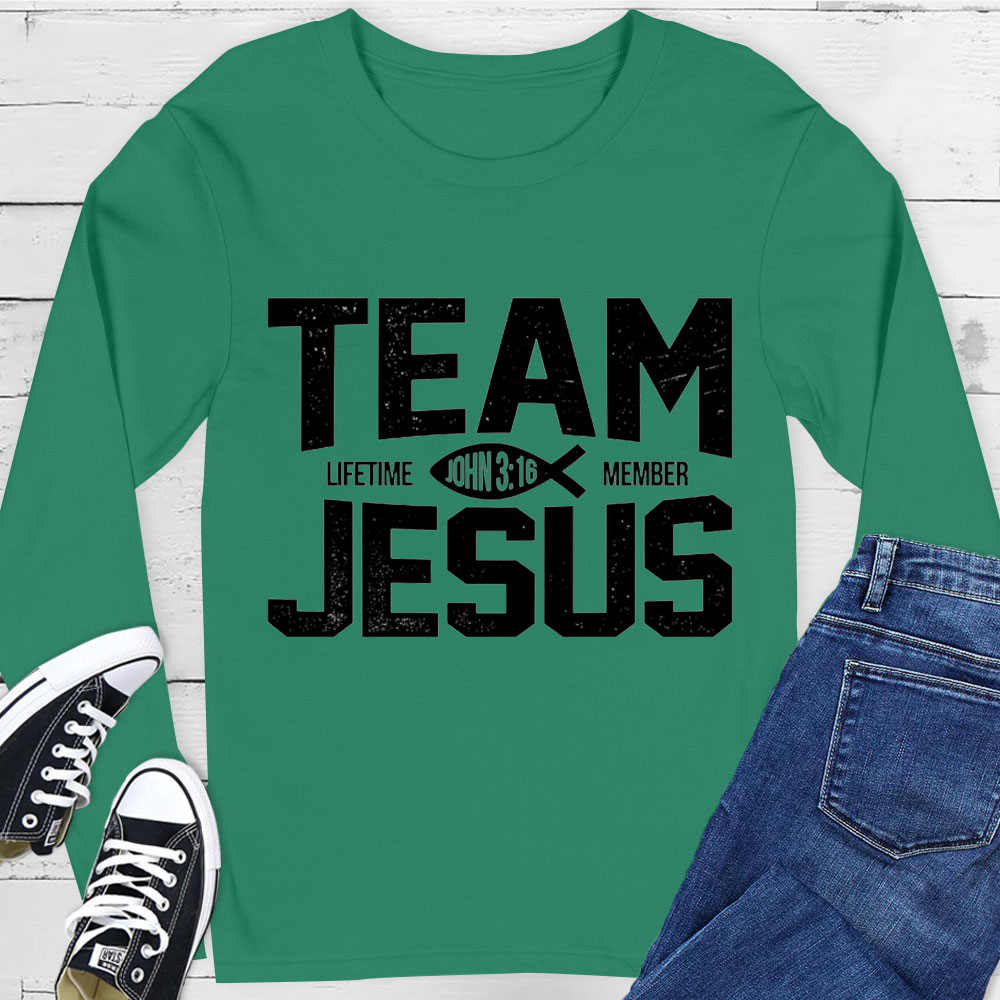 Team Jesus Lifetime Member Long Sleeve Tee