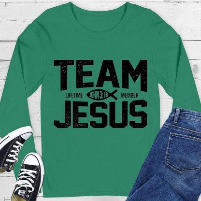 Team Jesus Lifetime Member Long Sleeve Tee